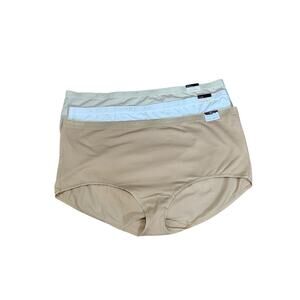 NWT!  3 Pr. Cacique Cotton Full Brief Panties 26/28  4X